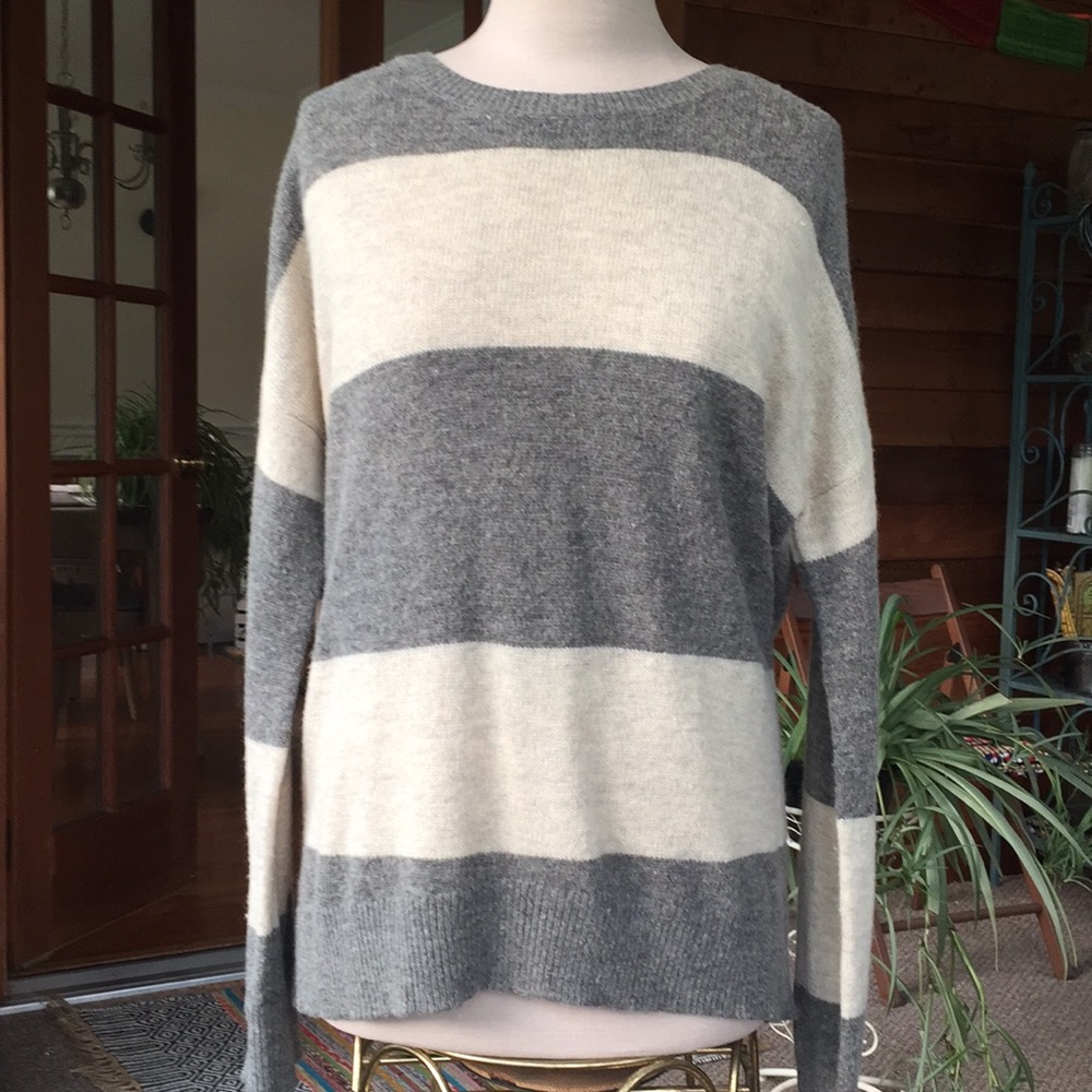 Kenar Oversized Stripe Wool Sweater